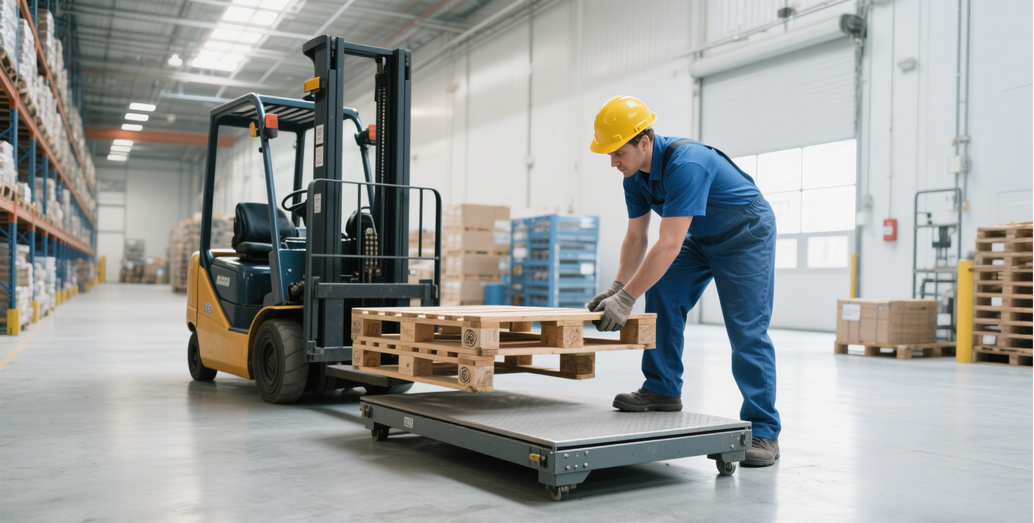 floor scale in warehouse